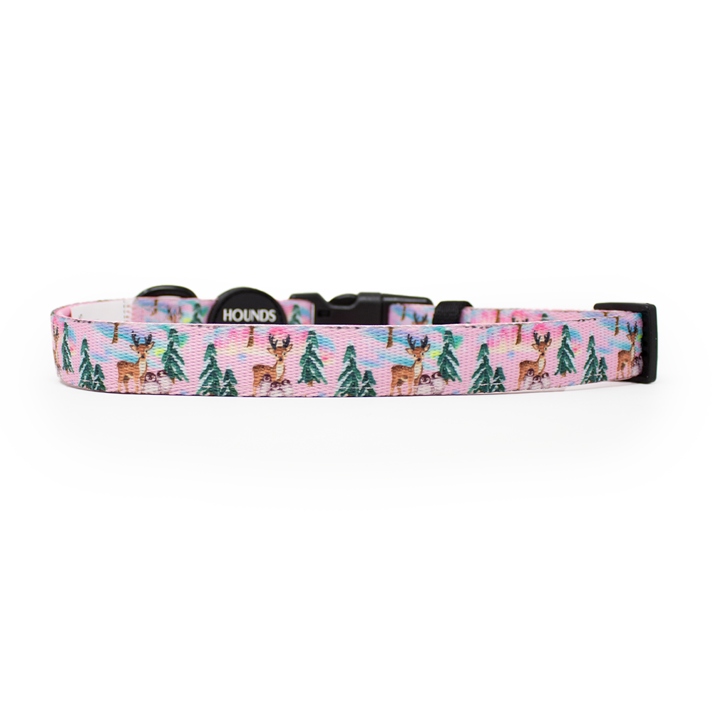 Aurora Nights - Hundegeschirr mit rosa Pinguin-Design 