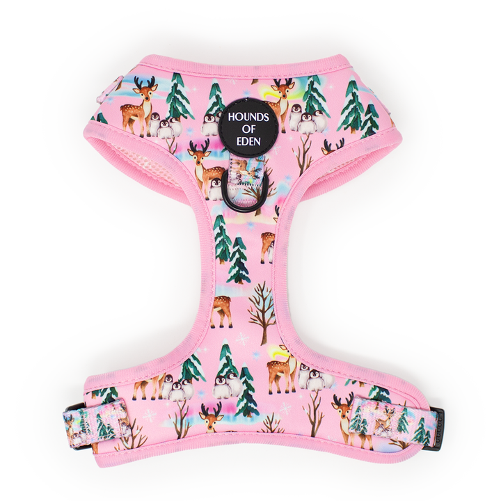 Aurora Nights - Pink Penguin Design Dog Harness