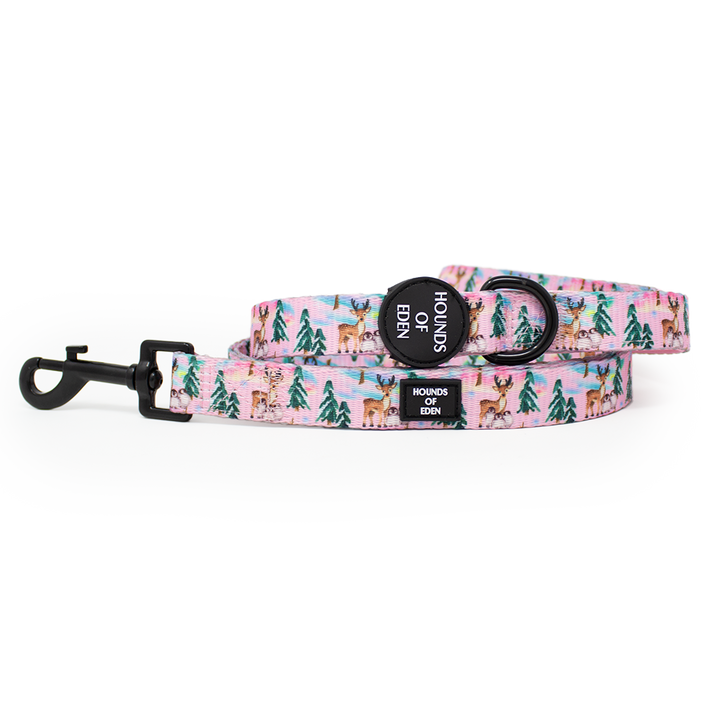 Aurora Nights - Hundehalsband mit rosa Pinguin-Design