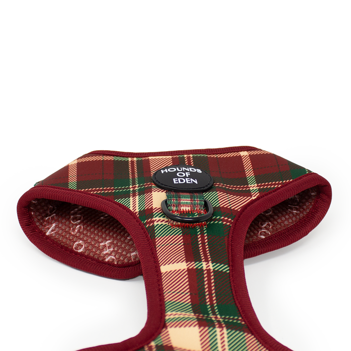 Tartan Me Up - Red & Cream Tartan Design Dog Collar