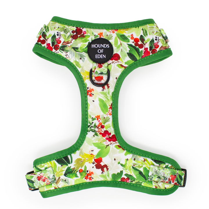 Winter Spruce & Berries Design Dog Harness