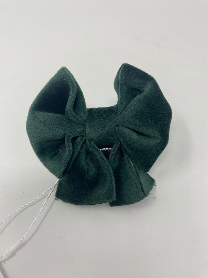 Outlet - OLIVE GREEN VELVET SAILOR BOW TIE - 0071