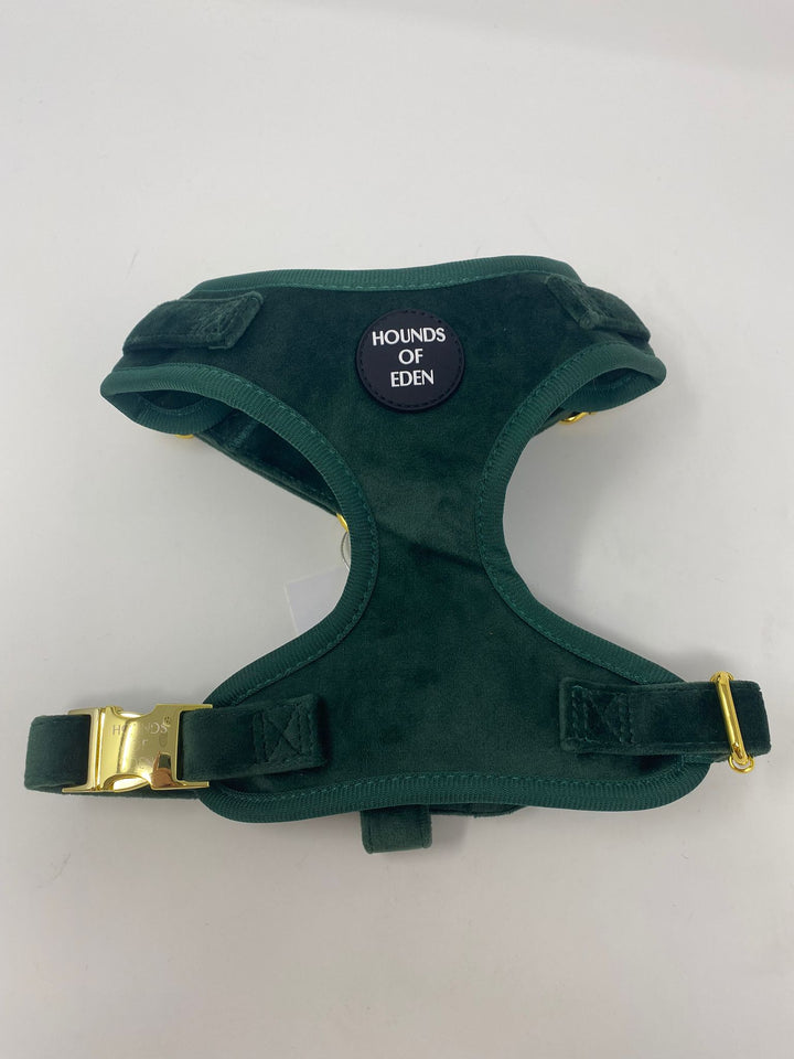 Outlet- MEDIUM OLIVE GREEN VELVET HARNESS - 0073