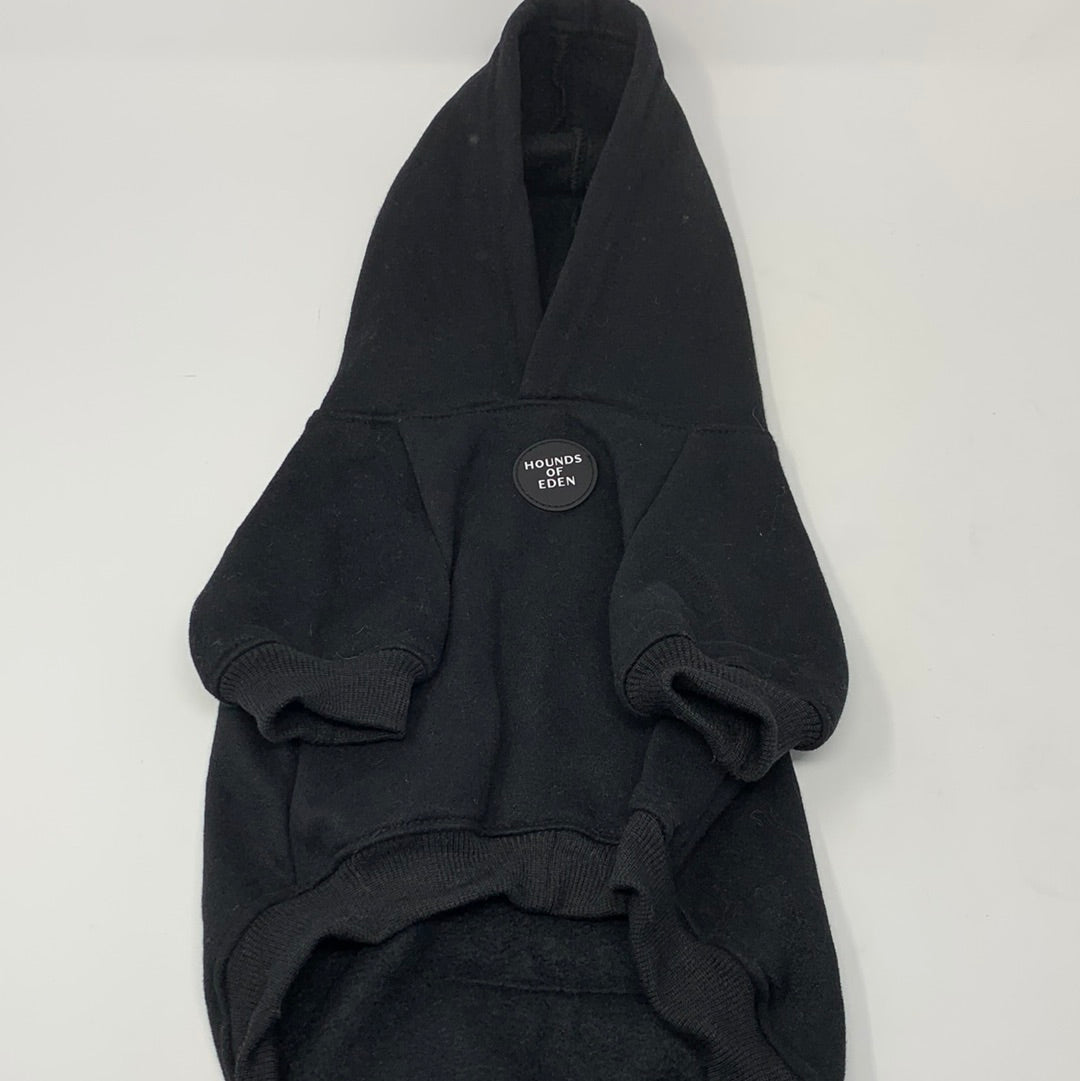 OUTLET-LARGE DOG HOODIE-BLACK-0172